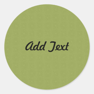 Add Custom Text Invite Classic Round Sticker