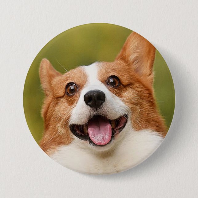 Add Dog Photo Personalised Customised 7.5 Cm Round Badge (Front)