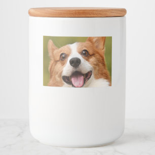 Add Dog Photo Personalised Customised Food Label
