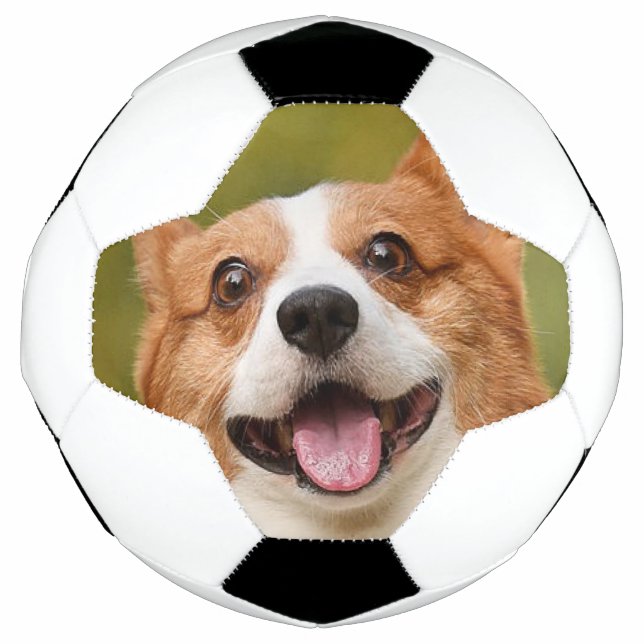 Add Dog Photo Personalised Customised Football (Front)