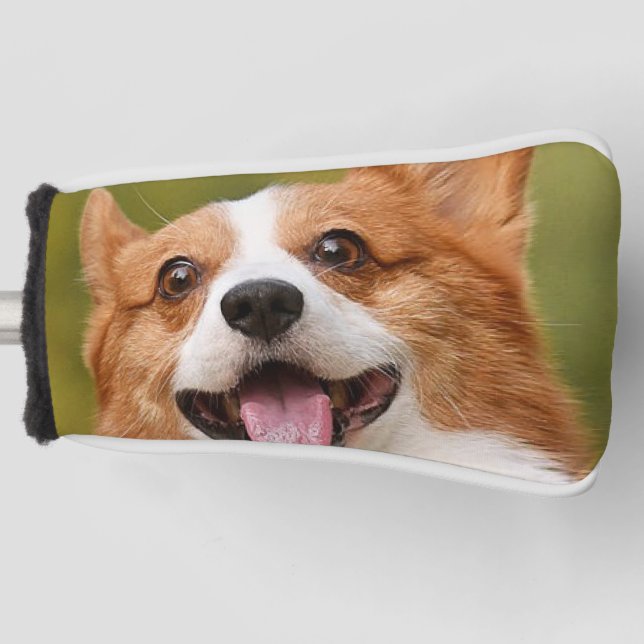 Add Dog Photo Personalised Customised Golf Head Cover (Front)