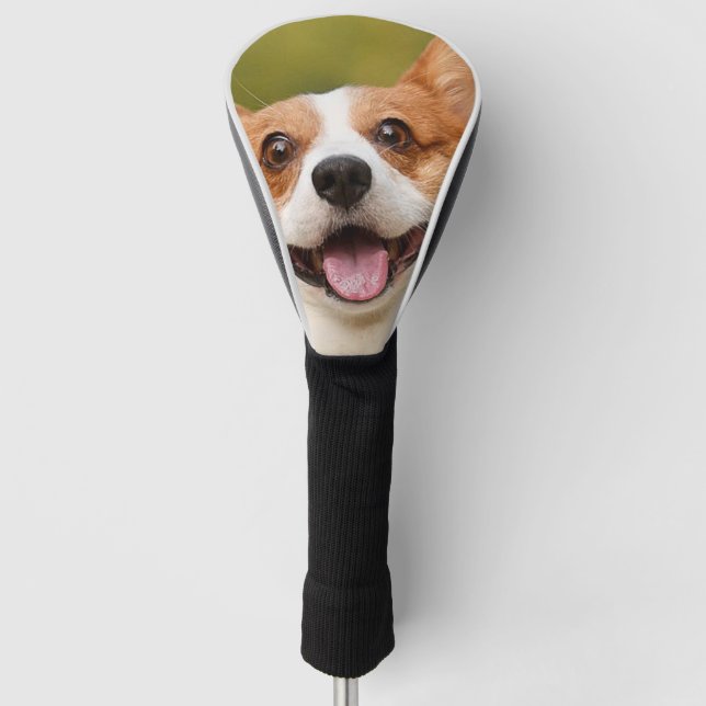 Add Dog Photo Personalised Customised Golf Head Cover (Front)