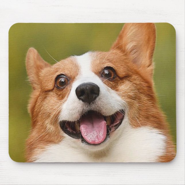 Add Dog Photo Personalised Customised Mouse Mat (Front)