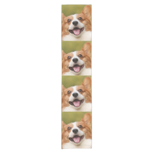 Add Dog Photo Personalised Customised Short Table Runner