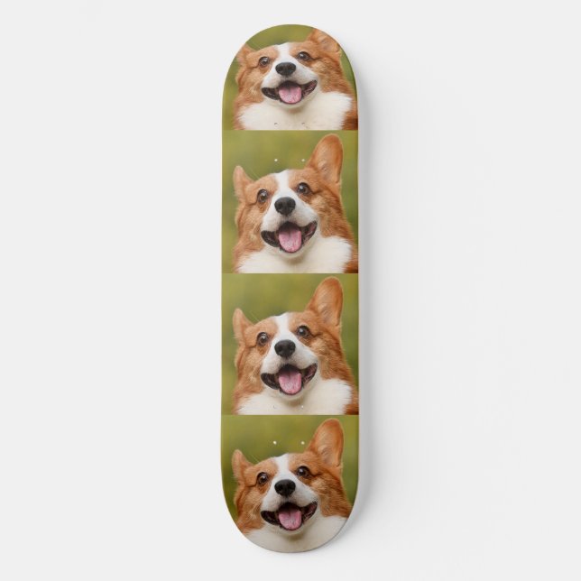 Add Dog Photo Personalised Customised Skateboard (Front)