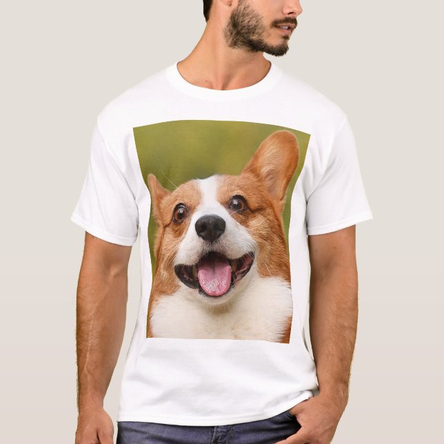 Add Dog Photo Personalised Customised T-Shirt (Front)