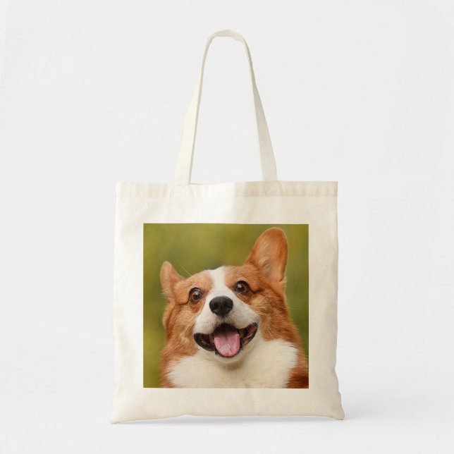 Add Dog Photo Personalised Customised Tote Bag (Front)