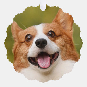 Add Dog Photo Personalised Customised Tree Decoration Card