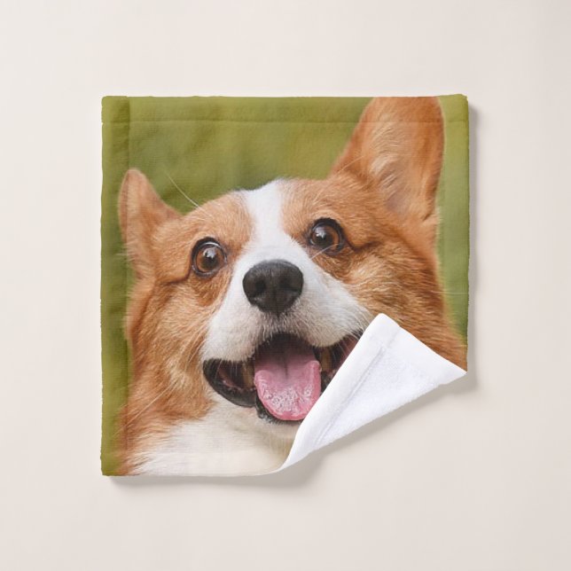 Add Dog Photo Personalised Customised Wash Cloth (Wash Cloth)
