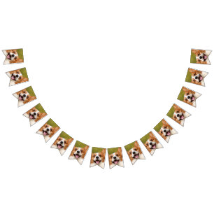 Add Dog Photo Personalized Customized Bunting