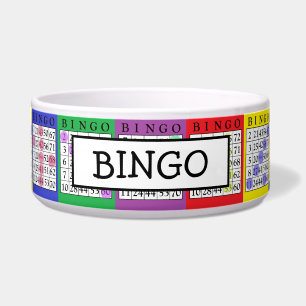 Add Dog's Name Funny BINGO Cards Dog Bowl