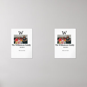 Add family name photo year rustic vintage reunion