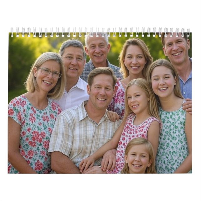 Add Family Reunion Photo Customise Calendar (Cover)