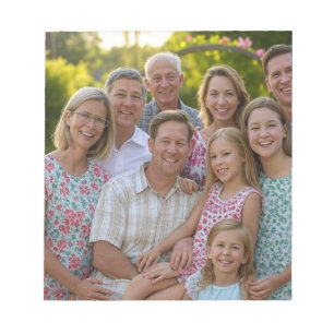 Add Family Reunion Photo Customise Notepad