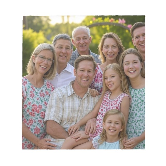 Add Family Reunion Photo Customise Notepad (Front)