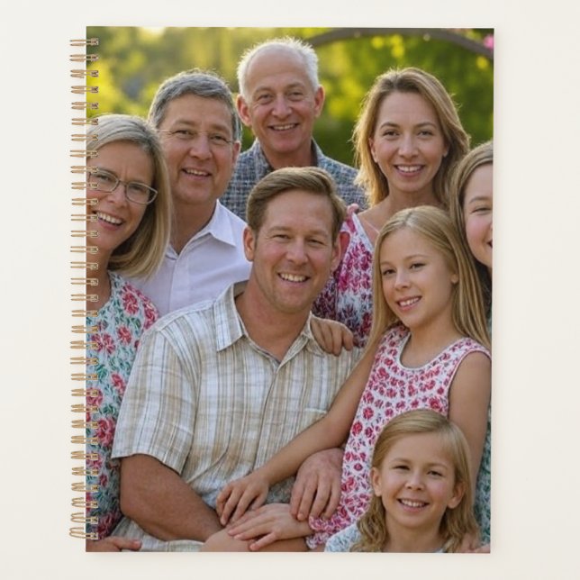 Add Family Reunion Photo Customise Planner (Front)