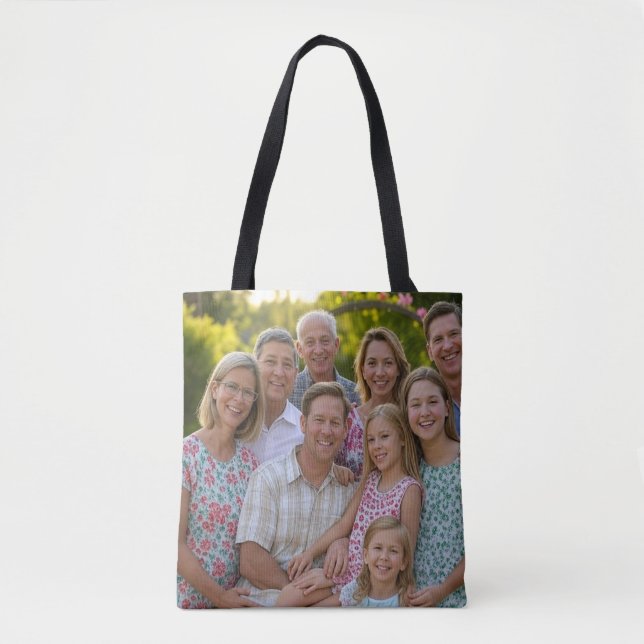 Add Family Reunion Photo Customise Tote Bag (Front)