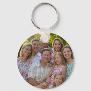 Add Family Reunion Photo Customize Key Ring
