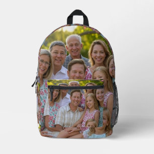 Add Family Reunion Photo Customize Printed Backpack