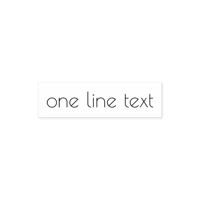 Add favourite Text - One Line Handwritten Font Sel Self-inking Stamp (Design)
