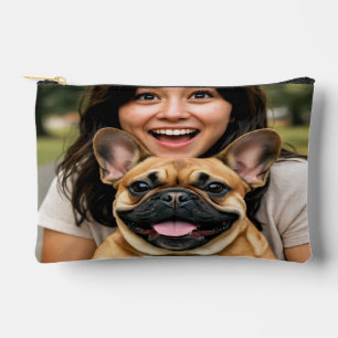 Add French Bulldog Photo Personalise Accessory Pouch