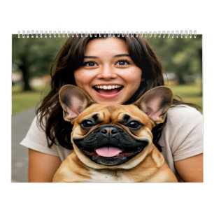 Add French Bulldog Photo Personalise Calendar