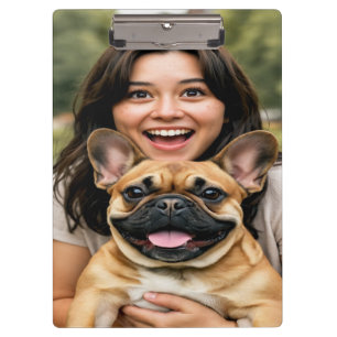 Add French Bulldog Photo Personalise Clipboard