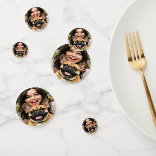 Add French Bulldog Photo Personalise Confetti