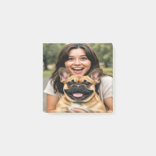 Add French Bulldog Photo Personalise Post-it Notes