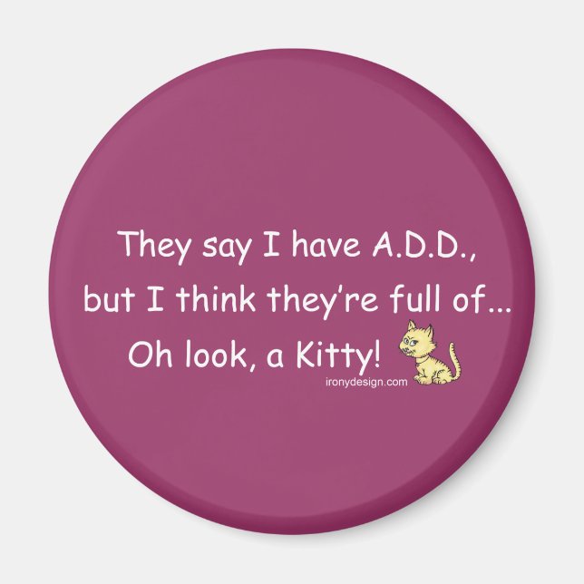 ADD full of Kitty Humour Magnet (Front)