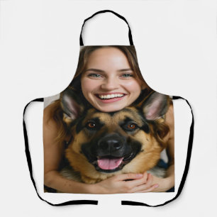 Add German Shepherd Photo Personalize Apron