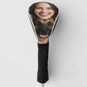 Add German Shepherd Photo Personalize Golf Head Cover