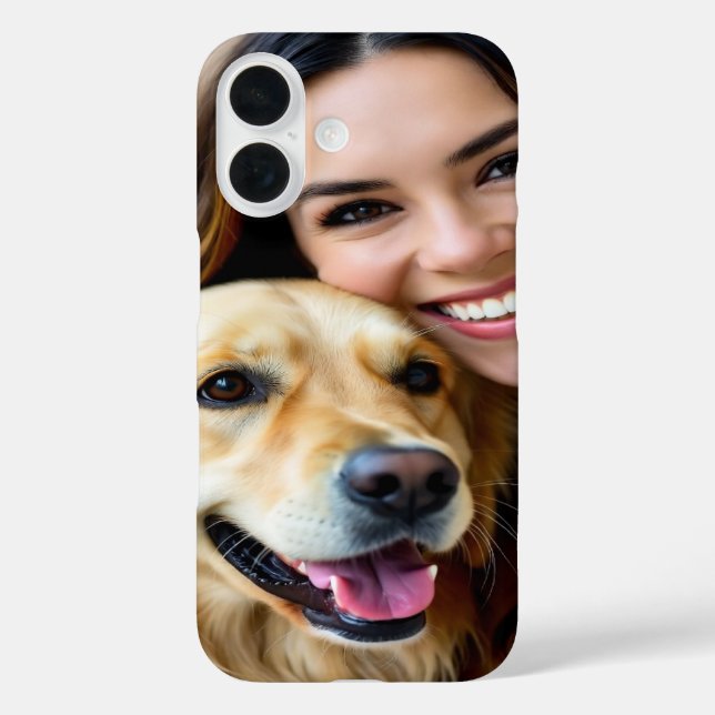 Add Golden Retriever Photo Personalize Case-Mate iPhone Case (Back)