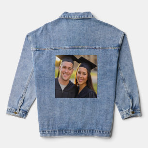 Add Graduation Photo Customise Denim Jacket