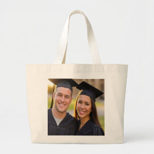 Add Graduation Photo Customise Large Tote Bag