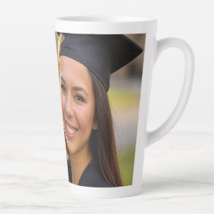 Add Graduation Photo Customise Latte Mug