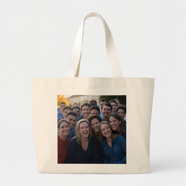 Add High School Reunion Personalise Large Tote Bag (Front)