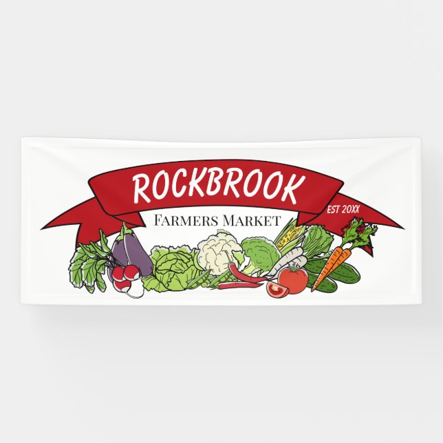 Add Hometown | Farmers Market Signs (Horizontal)