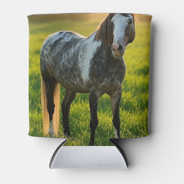 Add Horse Photo Customise Can Cooler (Front)
