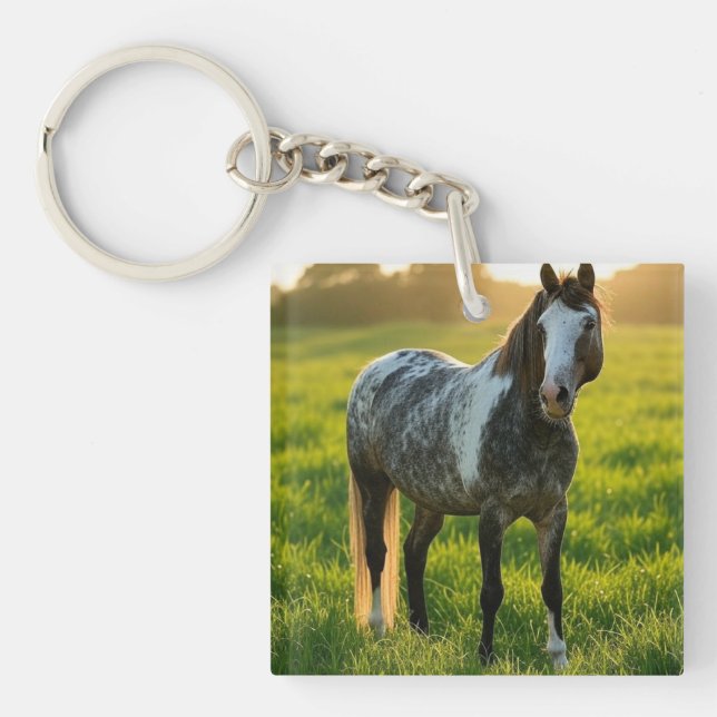 Add Horse Photo Customise Key Ring (Front)