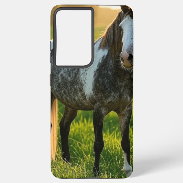 Add Horse Photo Customise Samsung Galaxy S21+ Case (Back)