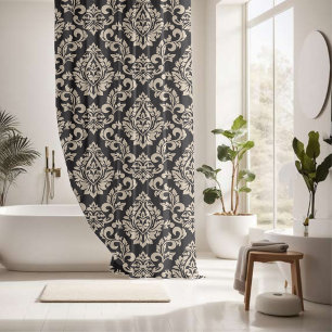 Add in your bathroom by Elegant Harmony Damask Shower Curtain