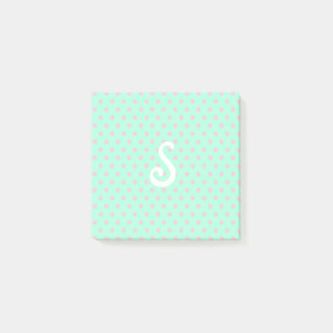 Add initial light green Polka Dots Post-it Notes