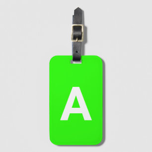 Add initial Monogram Personalised Simple Modern Luggage Tag