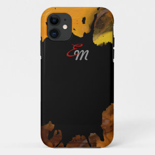 add initials abstract art iPhone 11 case