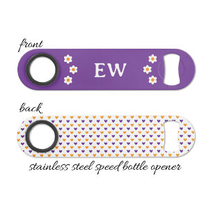 Add initials purple and orange