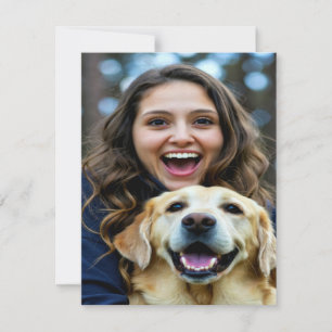 Add Labrador Retriever Photo Personalise Card