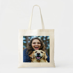 Add Labrador Retriever Photo Personalise Tote Bag