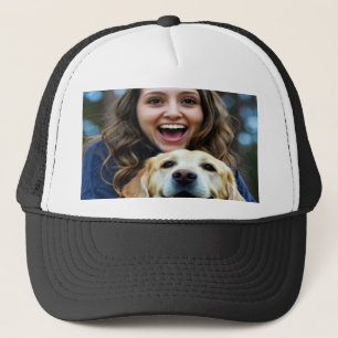 Add Labrador Retriever Photo Personalise Trucker Hat