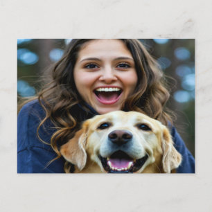 Add Labrador Retriever Photo Personalize Postcard